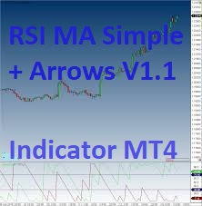 RSI MA Simple Arrows Indicator V1.1 MT4