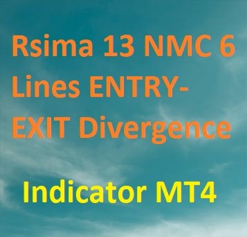 RSIMA 13 NMC 6 Lines ENTRY EXIT Divergence Indicator MT4