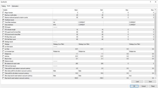 Gorilla EA V5 MT4