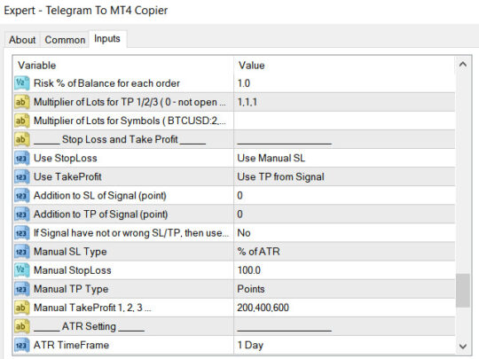 Telegram To MT4 Copier V6.32