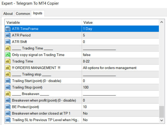 Telegram To MT4 Copier V6.32