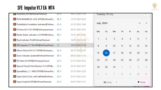 SFE Impulse EA V1.7 MT4