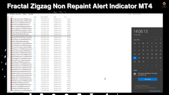 Fractal Zigzag Non Repaint Alert Indicator