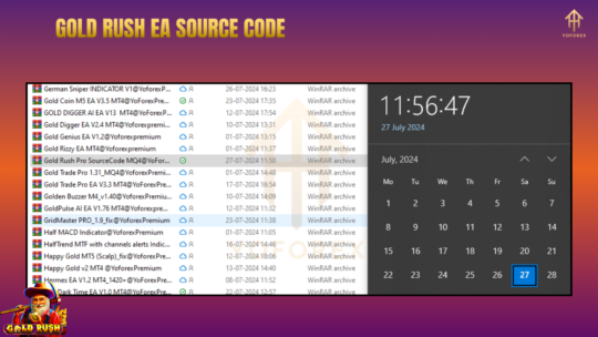 Gold Rush Pro EA SourceCode