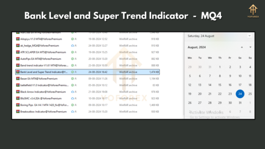 Bank Level and Super Trend Indicator with source code