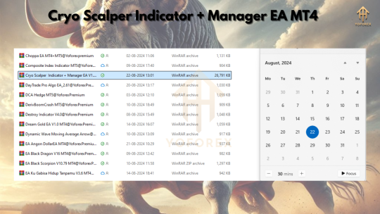 Cryo Scalper Indicator + Manager EA V1.0