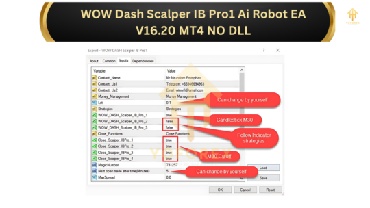 WOW Dash Scalper IB Pro1 Ai Robot EA V16.20