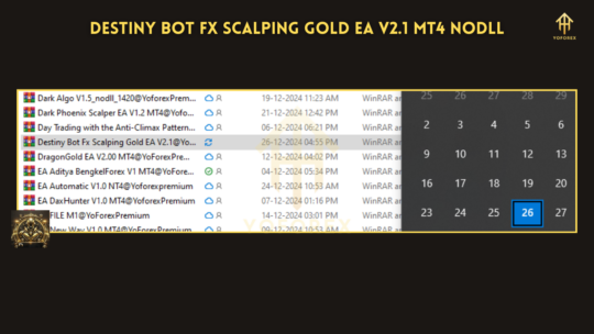 Destiny Bot Fx Scalping Gold EA V2.1