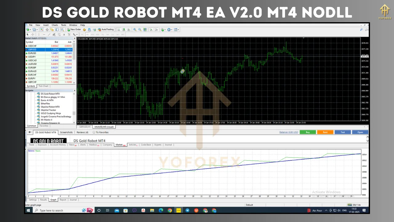 DS Gold Robot MT4 EA V2.0