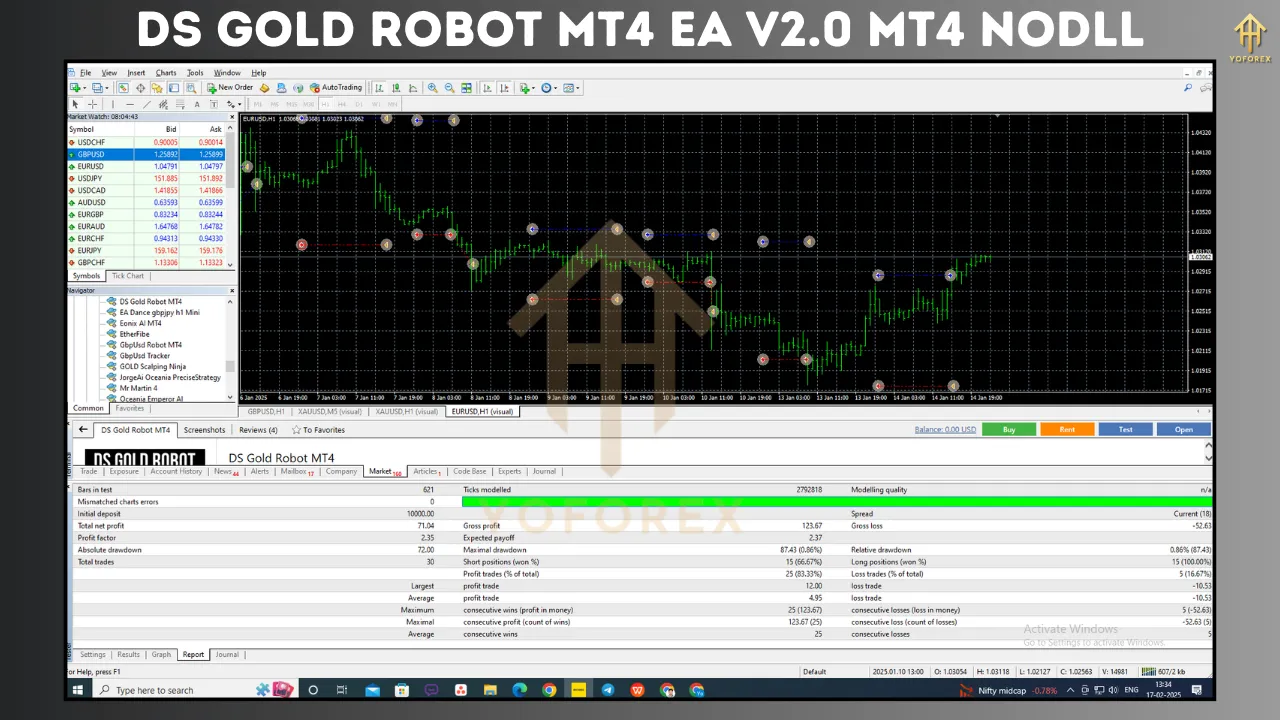 DS Gold Robot MT4 EA V2.0