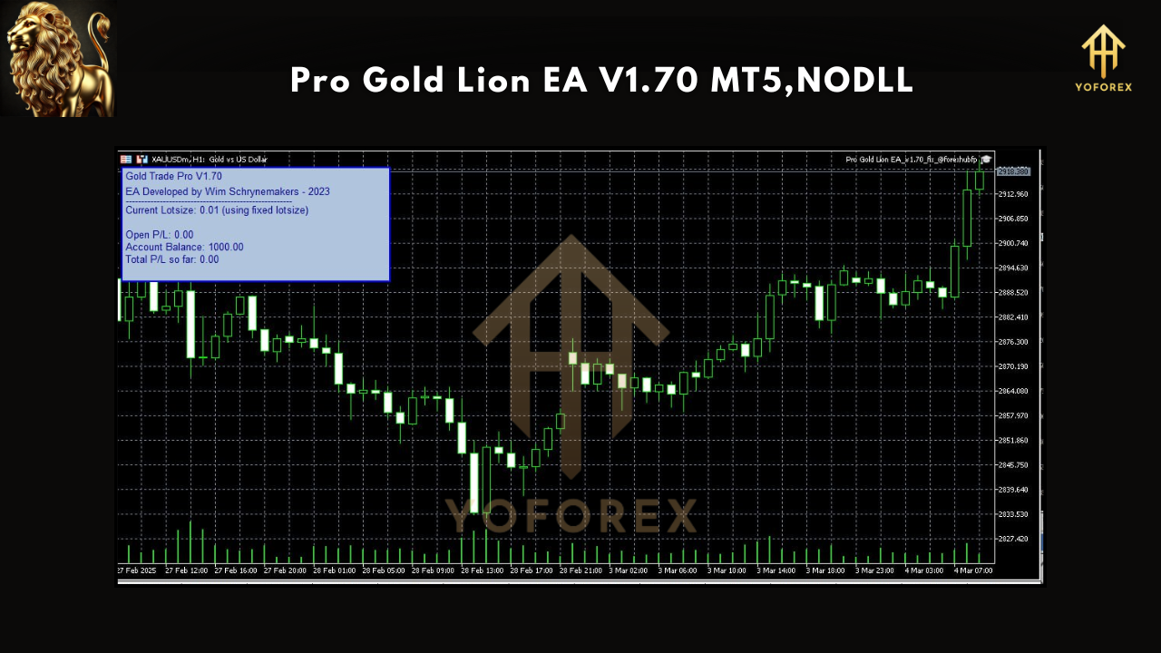 Pro Gold Lion EA V1.70 MT5