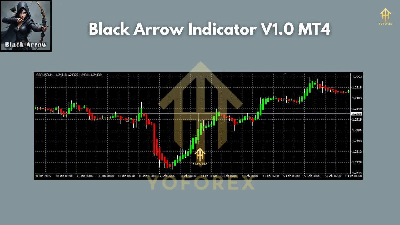 Black Arrow Indicator V1.0 MT4 4 Black Arrow Indicator V1.0 MT4
