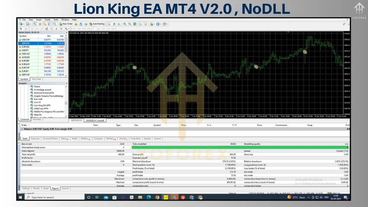 Lion King EA MT4 V2.0
