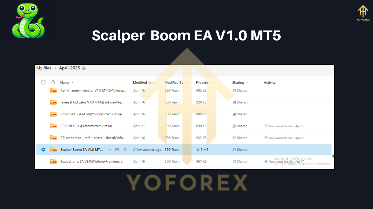 Scalper Boom EA V1.0 MT5