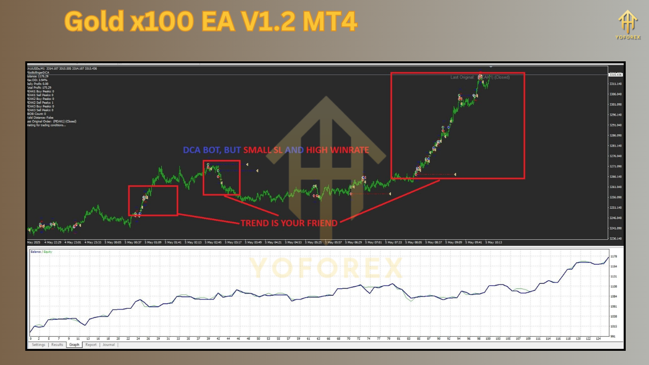 Gold x100 EA V1.2 MT4