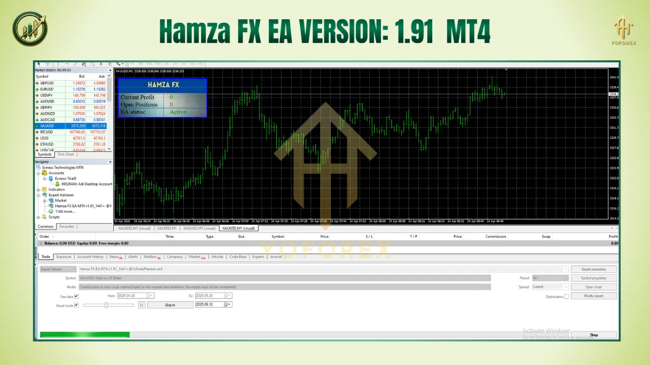 Hamza FX EA V1.91 MT4 β A Smart Scalping Solution with Real-Time Precision - FREE DOWNLOAD 3 BITHI 91