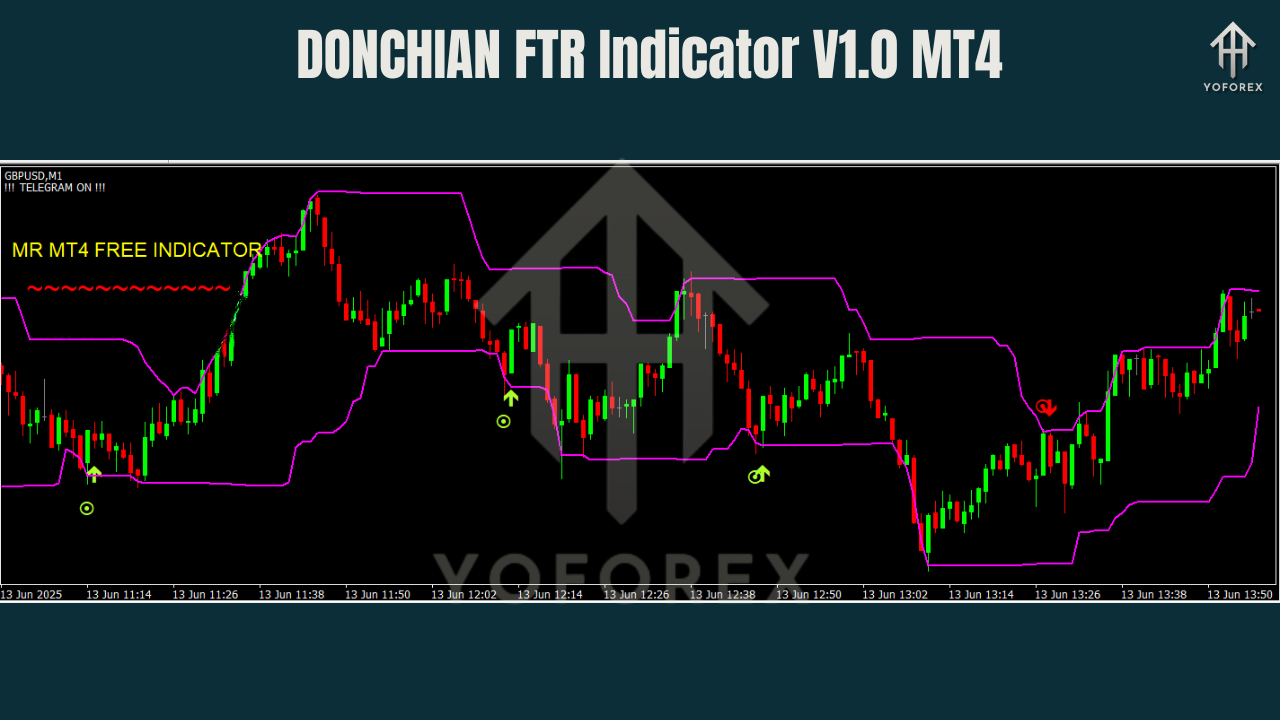 DONCHIAN FTR Indicator V1.0 MT4