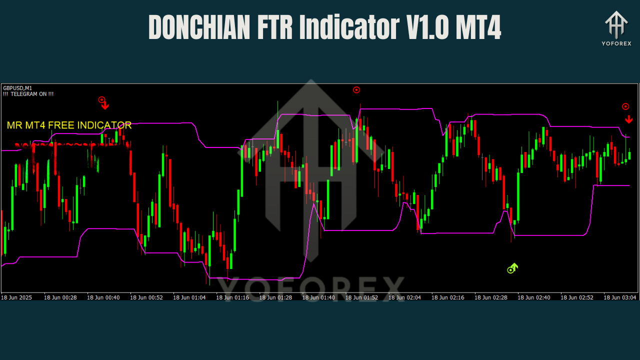 DONCHIAN FTR Indicator V1.0 MT4