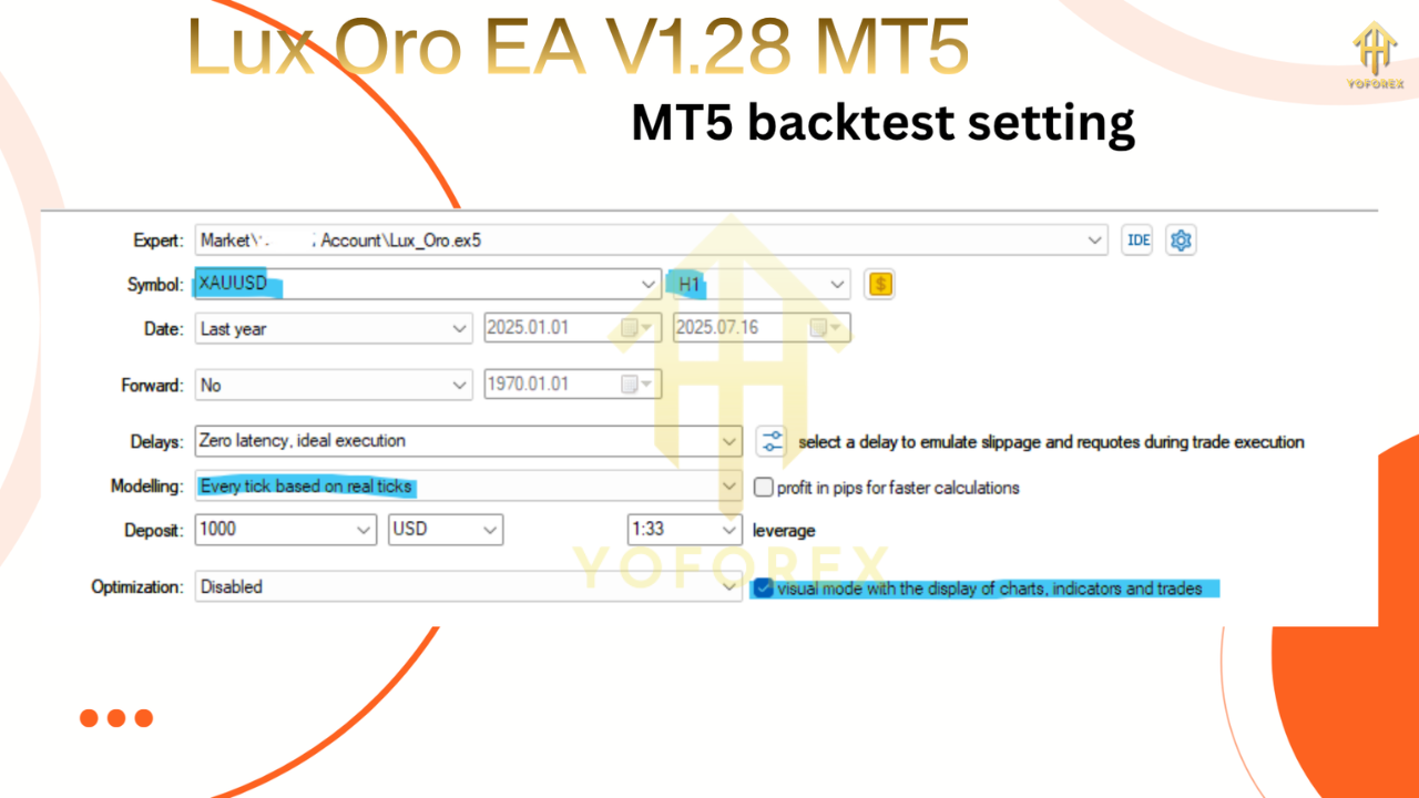 Lux Oro EA V1.28 MT5