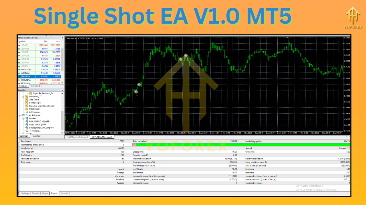 Single Shot EA V1.0 MT5