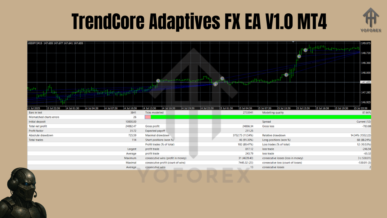 TrendCore Adaptives FX EA V1.0 MT4