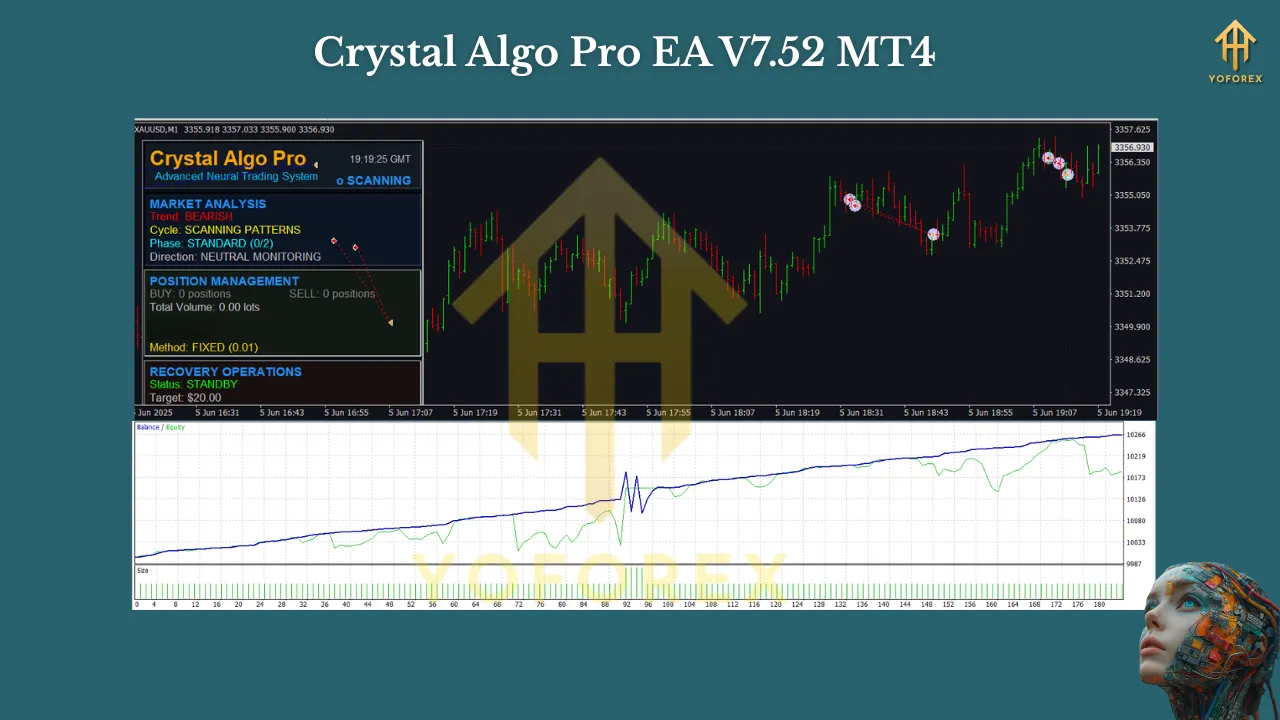 Crystal Algo Pro EA V7.52 MT4 2 Crystal Algo Pro EA V7.52 MT4