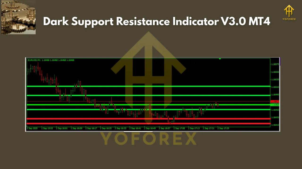 Dark Support Resistance Indicator V3.0 MT4