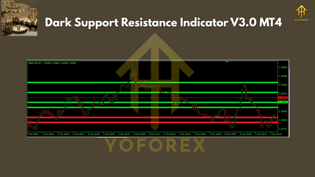Dark Support Resistance Indicator V3.0 MT4
