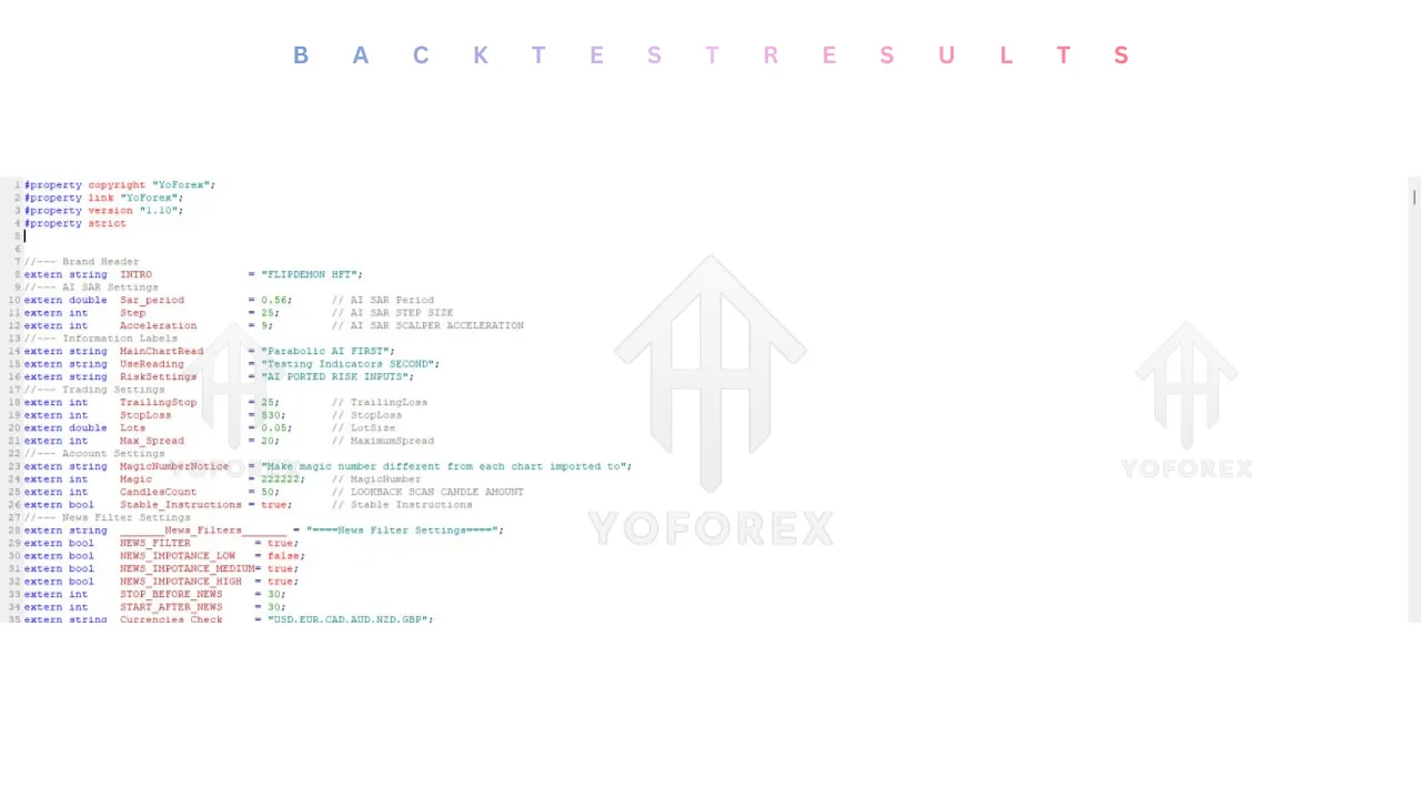 Flip Demon HFT Source Code V1.1 MT4