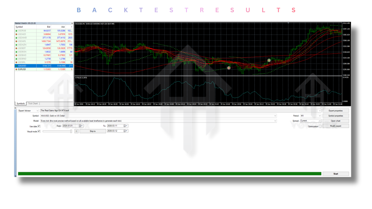 The Real Gains Algo EA V1.0 MT4