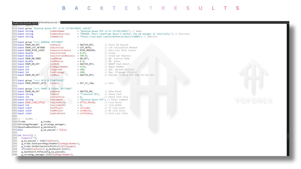 Quantum Queen Source Code V3.52 MT5