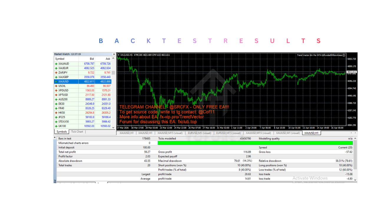 Trend Vector EA V1.0 MT4