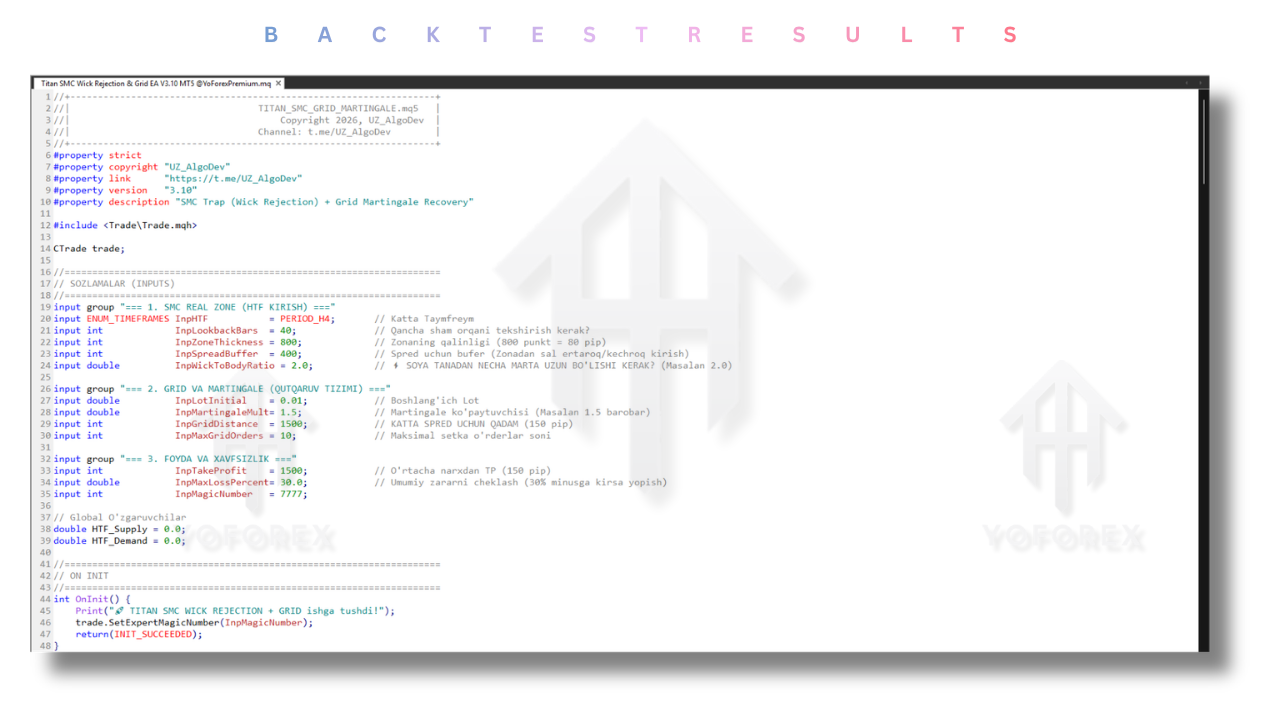 Titan SMC Wick Rejection & Grid Source Code