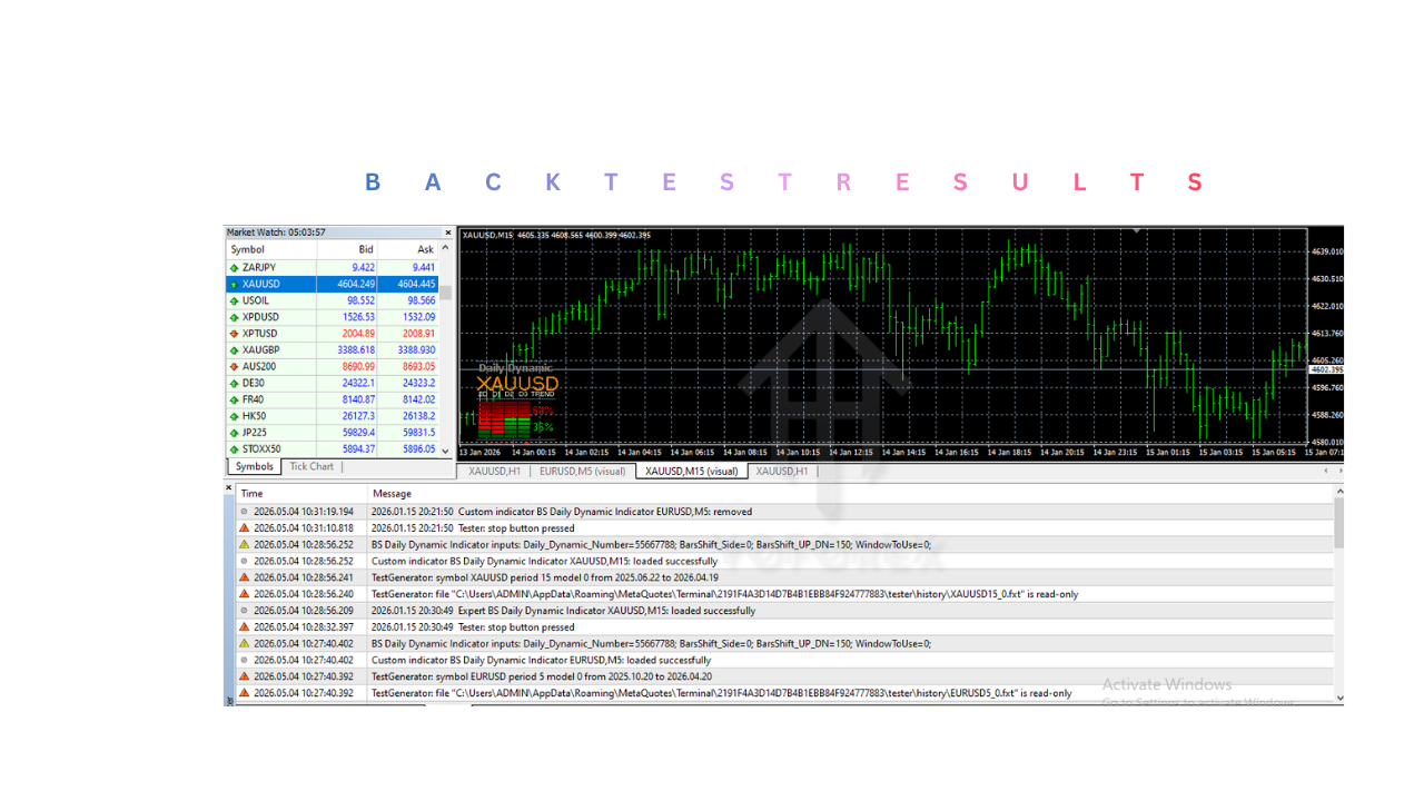 BS Daily Dynamic Indicator V1.0 MT4