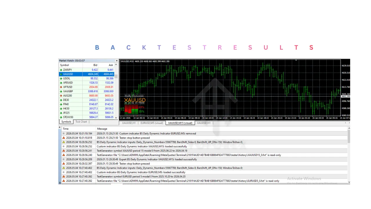 BS Daily Dynamic Indicator V1.0 MT4