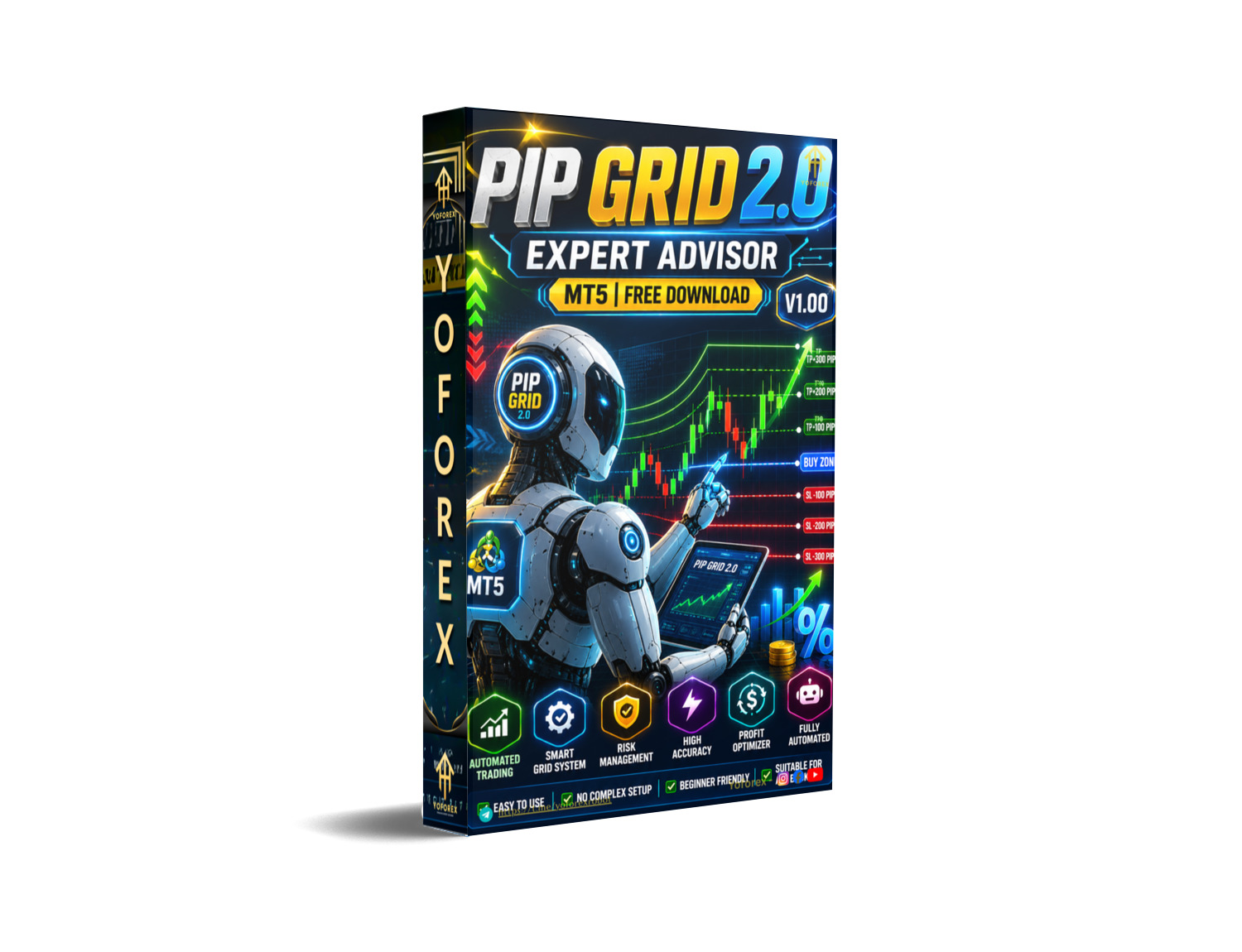 PIP GRID 2.0 EA V1.0 MT5 -FREE DOWNLOAD