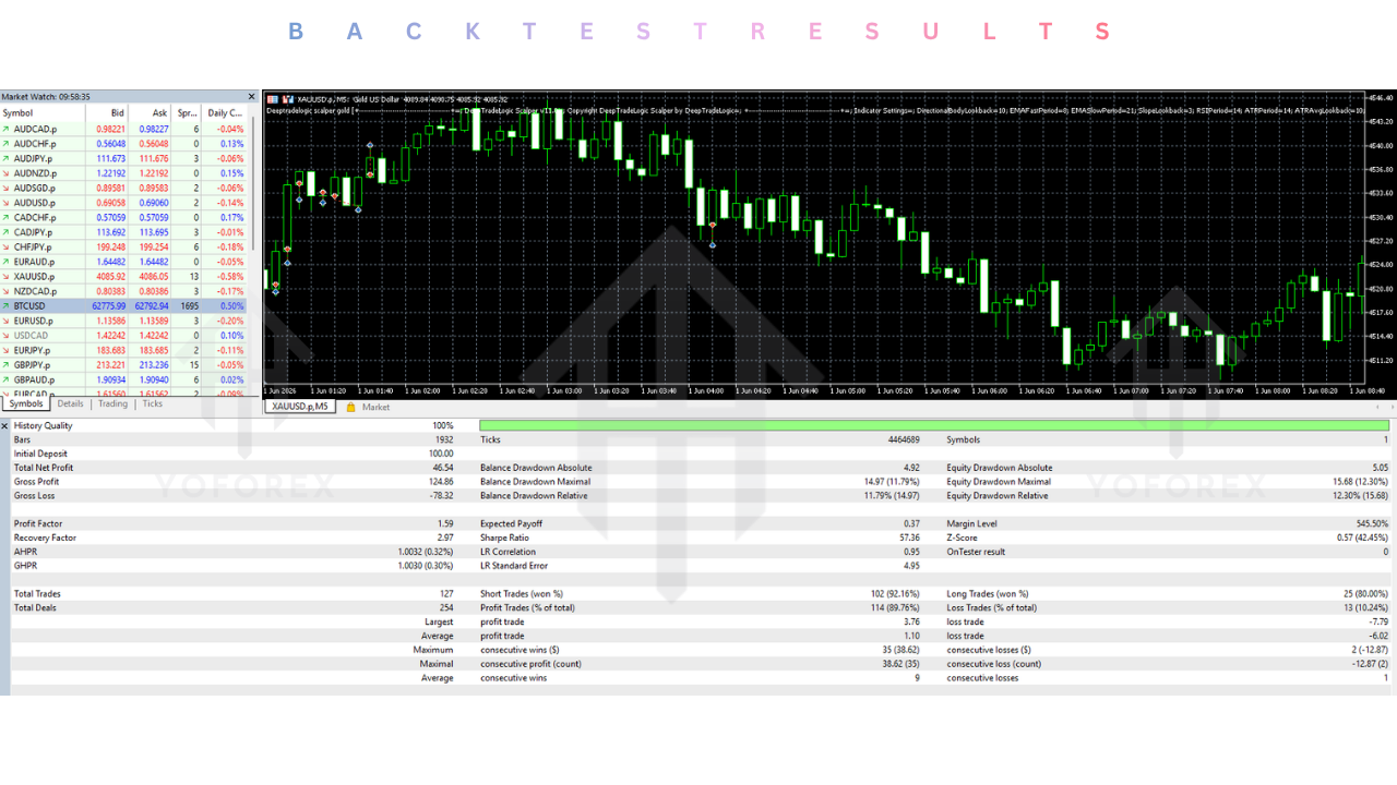 Deeptradelogic Scalper Gold EA V12.3 MT5
