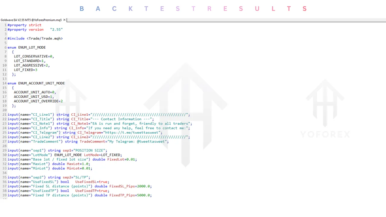 Goldwave EA V2.55 Source Code MT5 2 Goldwave EA V2.55 Source Code MT5
