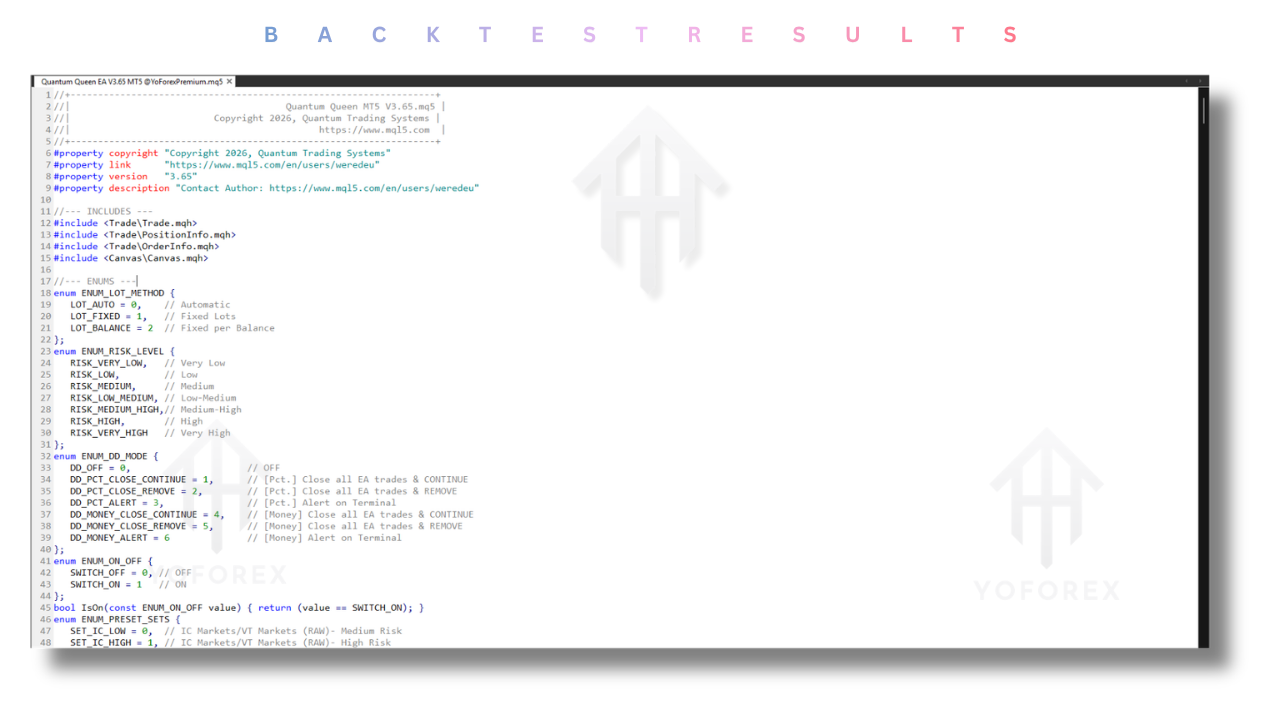 Quantum Queen Source Code V3.65 MT5